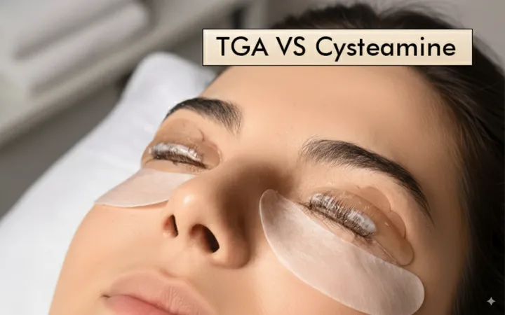 TGA vs. Cysteamine lash lift & tint